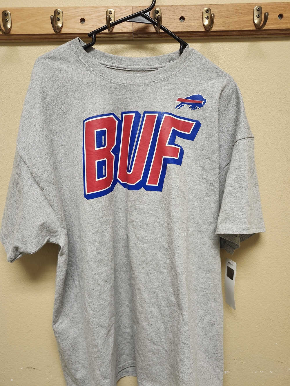 Buffalo Bills Gray 'BUF' Short Sleeve Tee